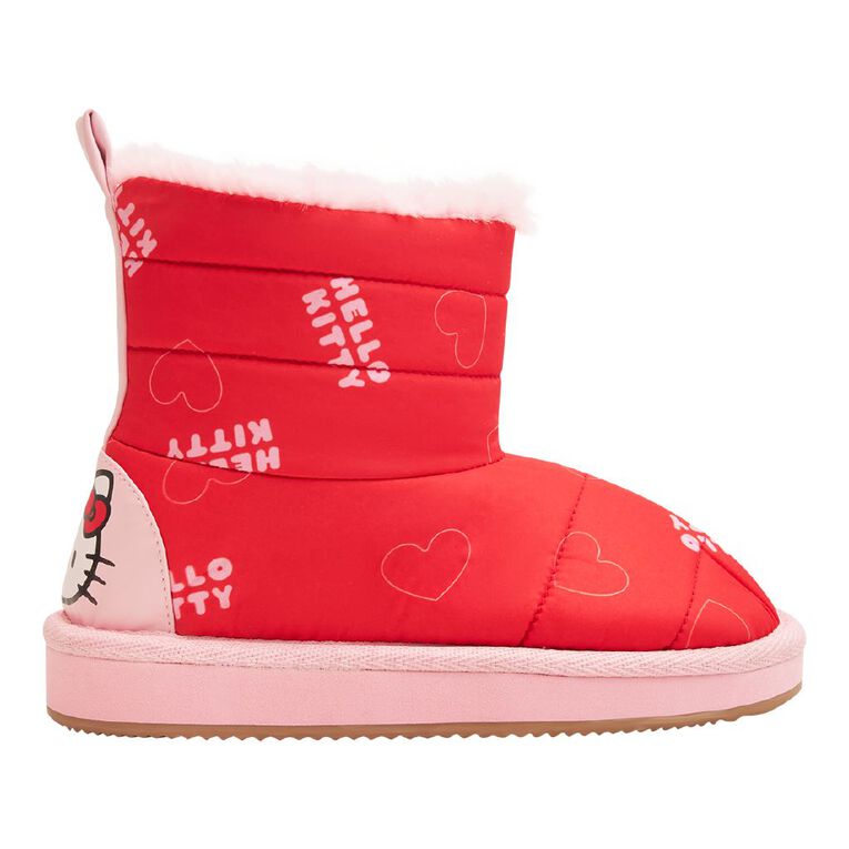 Hello Kitty Senior Kids' Slipper Boots, Red, hi-res