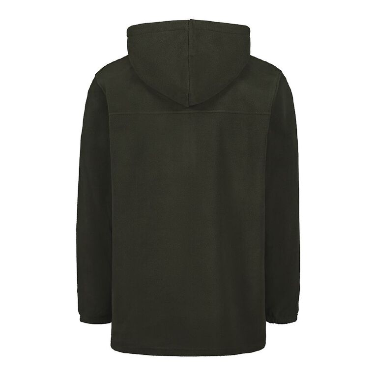Back Country Solid Fleece Hooded Sweatshirt, Green/Black, hi-res