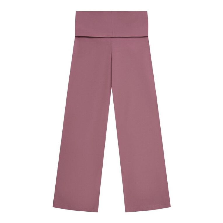 Young Original Foldover Waistband Pants, Pink Mid, hi-res