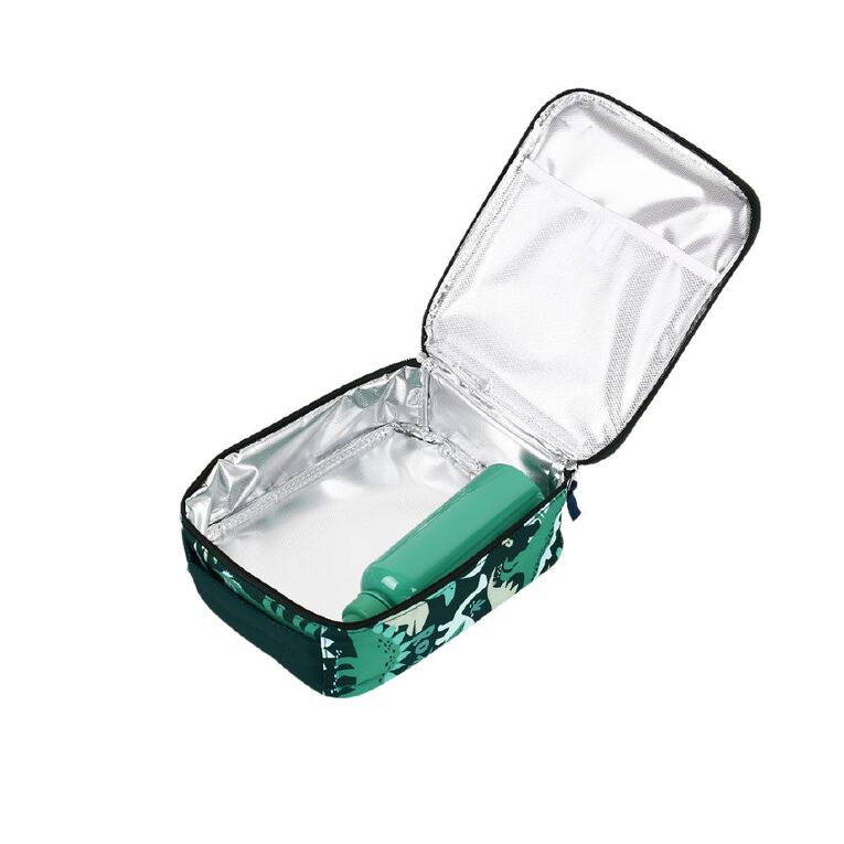 Living & Co Lunch Bag and Bottle Dino Green 2 Piece, , hi-res