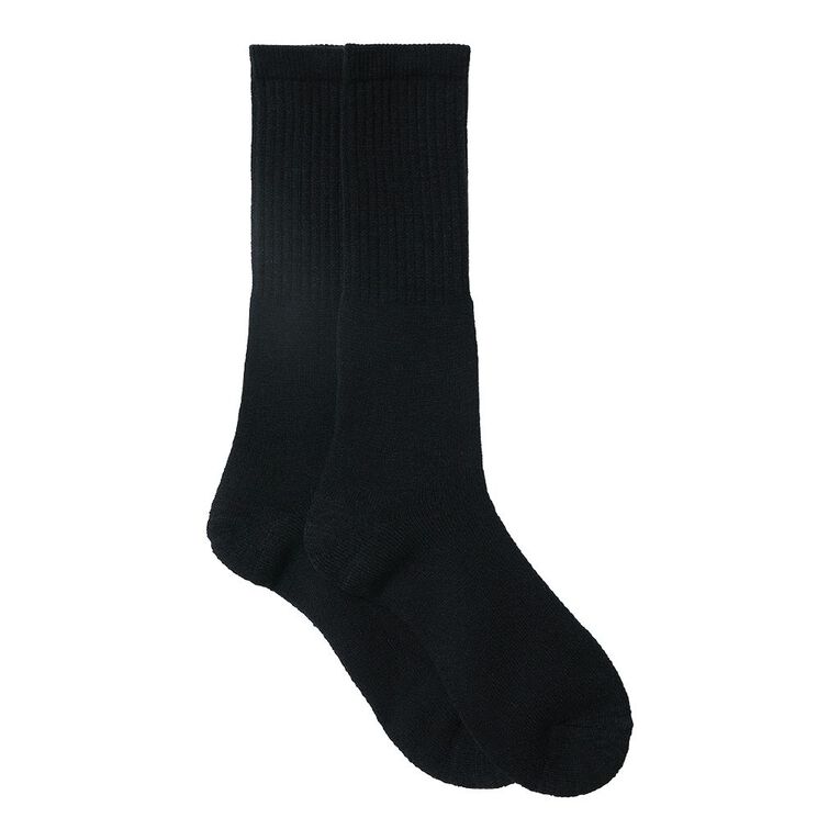 Rivet Men's Work Socks 2 Pack, Black W26, hi-res