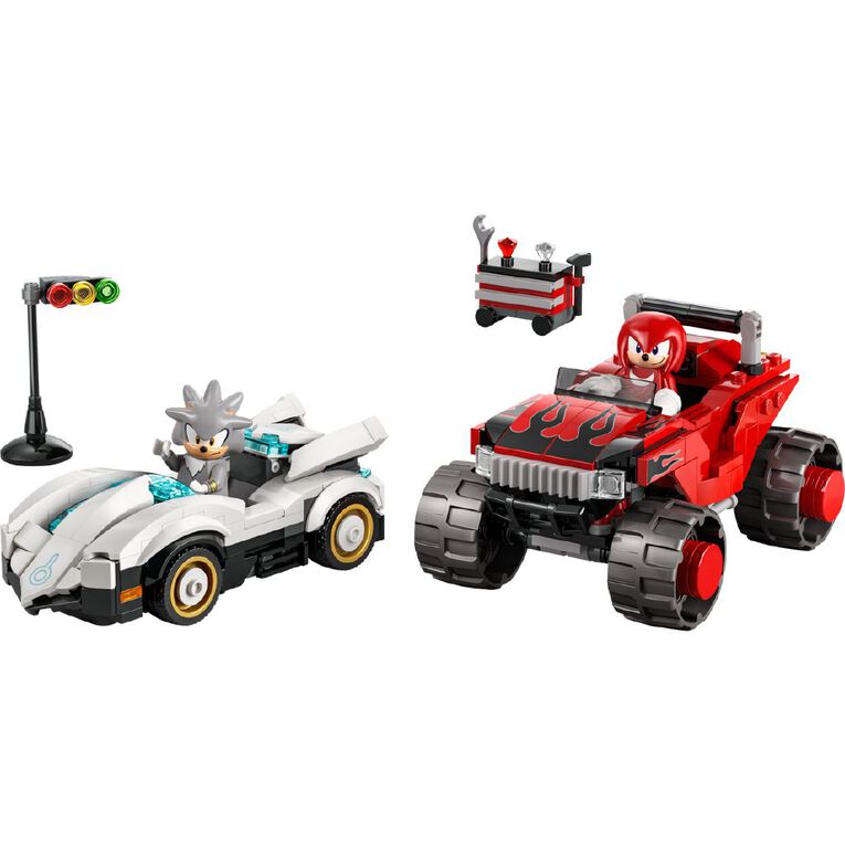 LEGO Sonic Silvers Car vs Knuckles Monster Truck 77118, , hi-res
