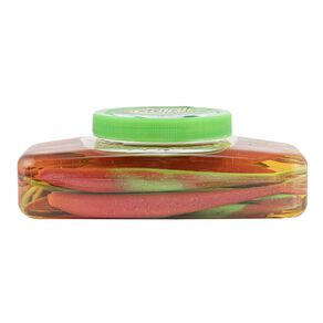 Berkley Gulp! Alive Jerkshad Crazy Legs Lime Tiger Tub 5 Inch