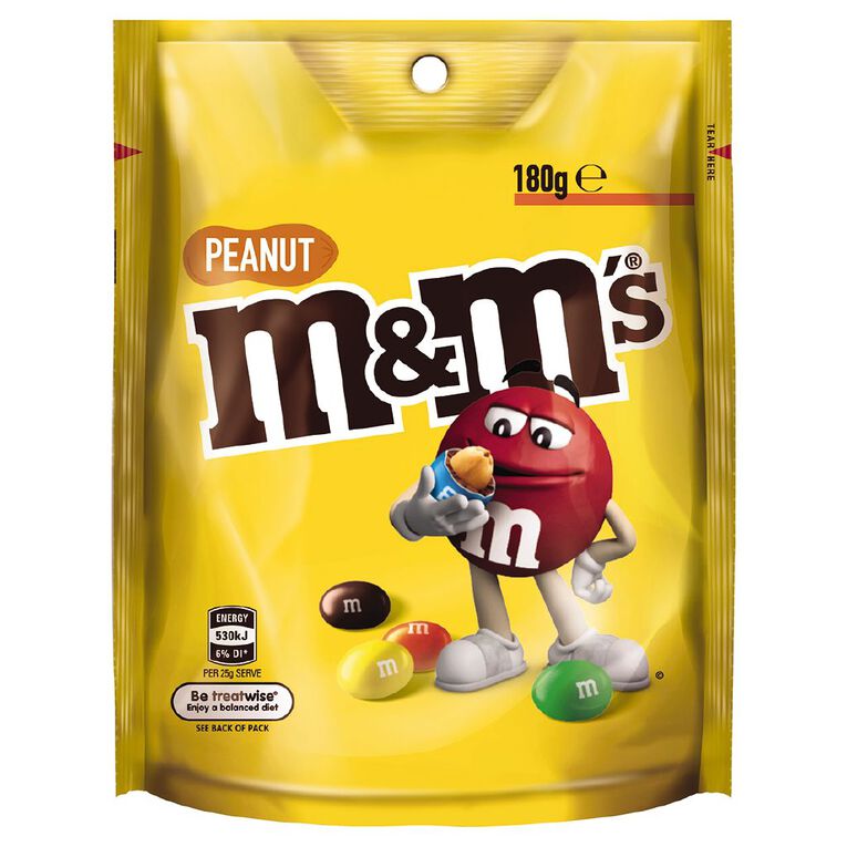 M&M's Peanut Chocolate Bag 180g, , hi-res