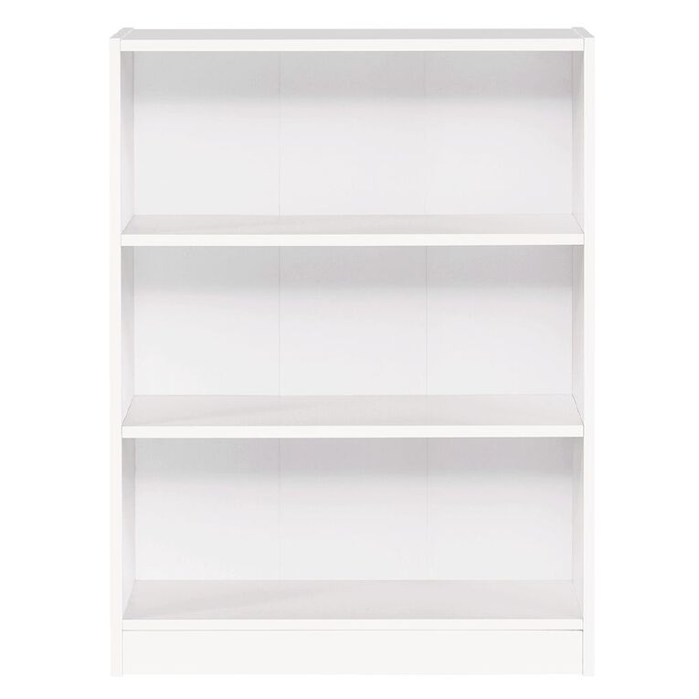 Workspace Soho 3 Tier Bookcase White, , hi-res