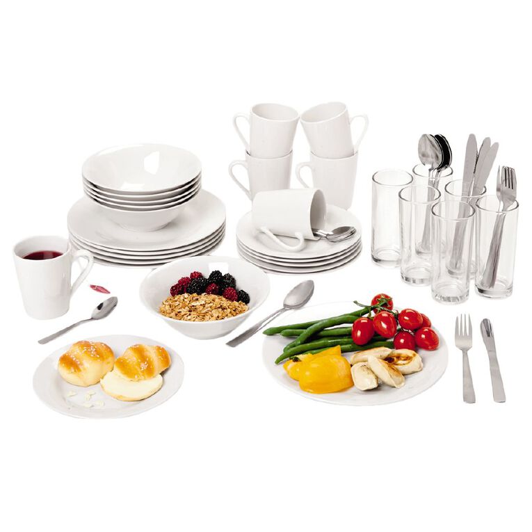 Living & Co Dining Starter Set 54 Piece, , hi-res