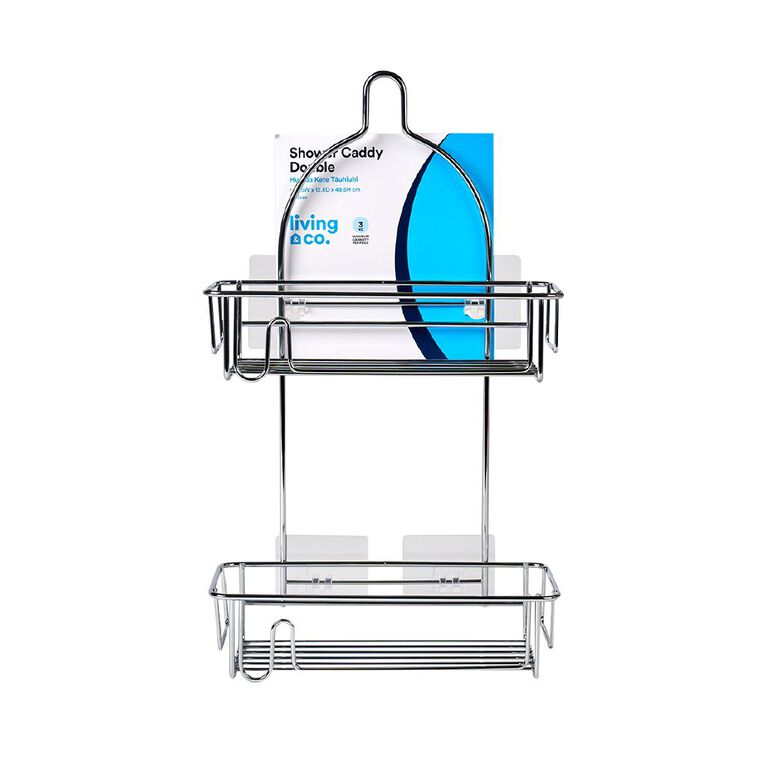 Living & Co Shower Caddy Silver, , hi-res