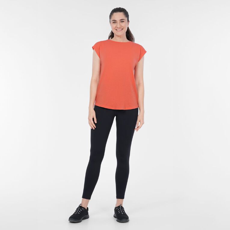 Active Intent Women's Crew Neck Tee, Red Mid, hi-res