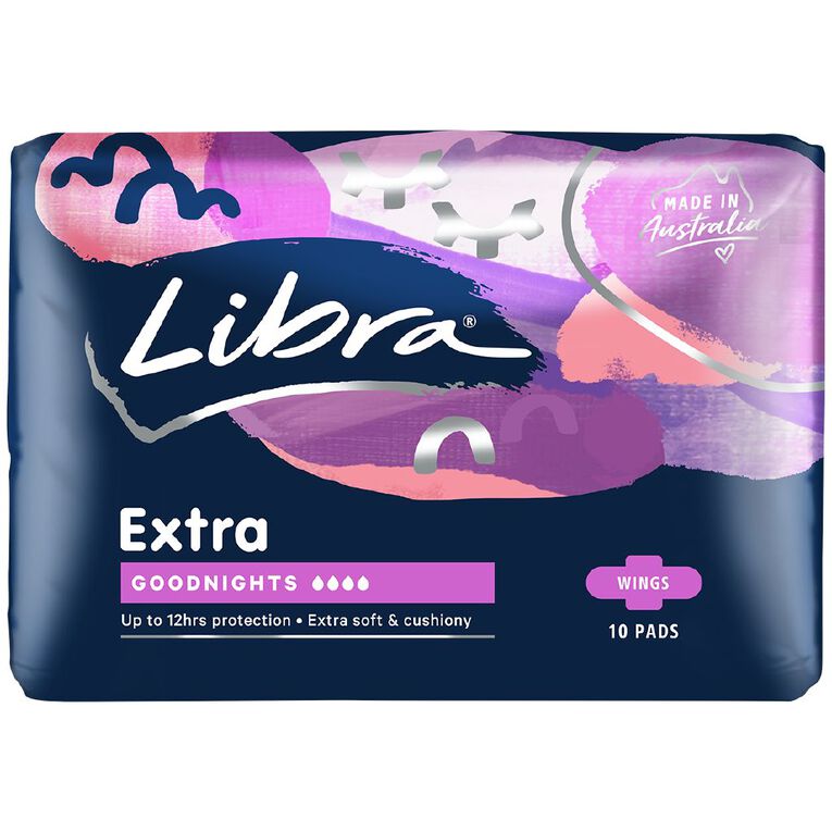 Libra Goodnight Pads with Wings 10 Pack, , hi-res