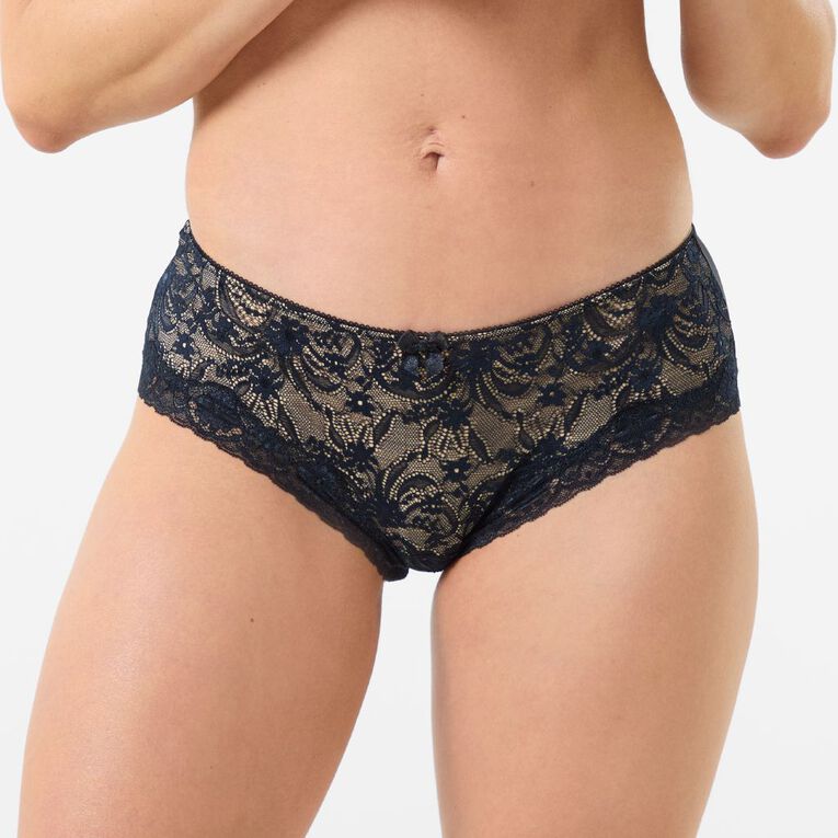 H&H Women's Florence Boyleg Briefs, Black, hi-res