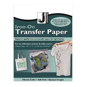 Jacquard Iron-On Transfer Paper 3 Pack