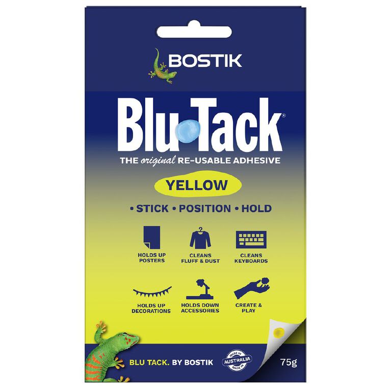 Bostik Blu-Tack 75g Yellow, , hi-res