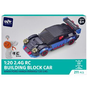 Play Studio 1:20 Scale 2.4G Radio Control Car Building Blocks 211 Pieces