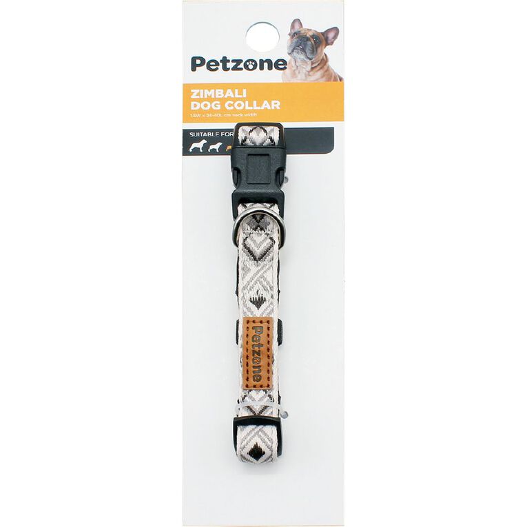 Petzone Zimbali Dog Collar Brown Mid Small, , hi-res