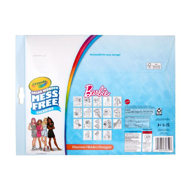 Crayola Colour Wonder Foldalope Pack Barbie, , hi-res