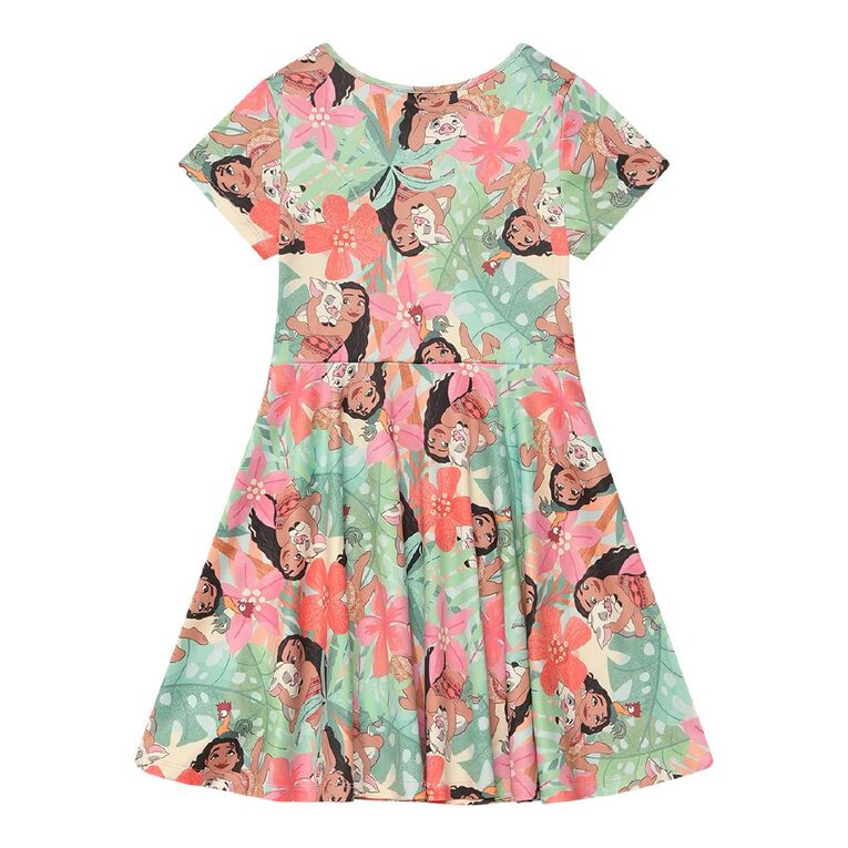 Moana Short Sleeve Scuba Dress, Blue Light, hi-res