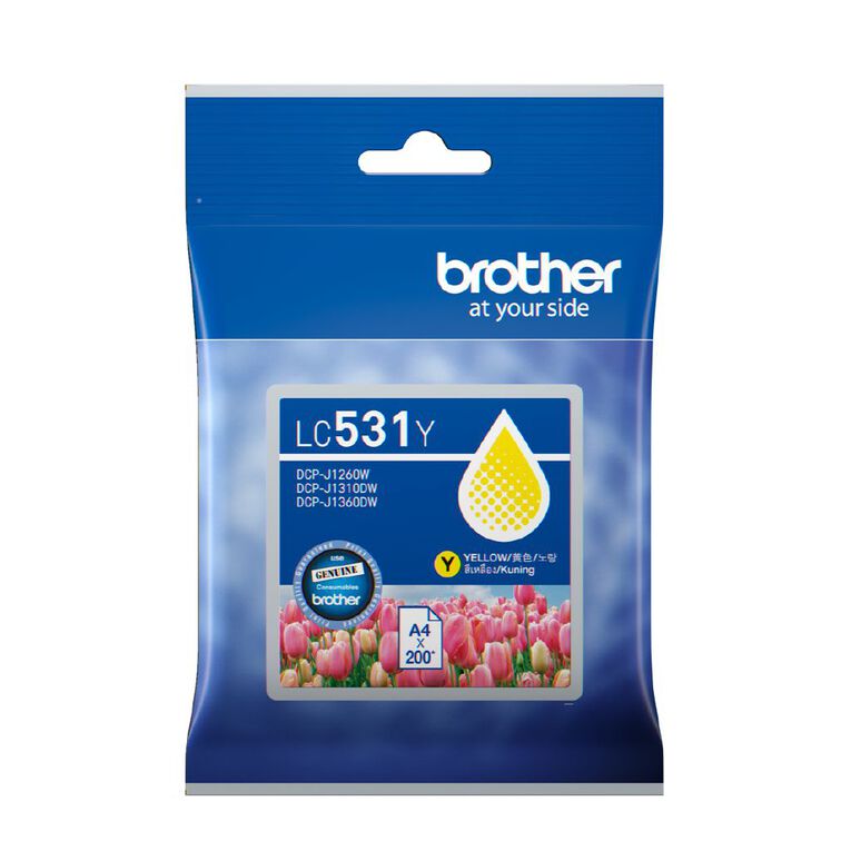 Brother Ink LC531 Yellow 200 Pages, , hi-res