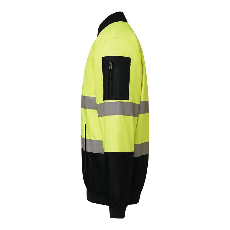Rivet High Visibilty Bomber Jacket, Yellow, hi-res