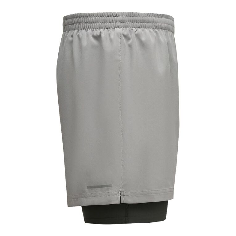 Active Intent Men's 5 Inch Lined Shorts, Grey Mid, hi-res