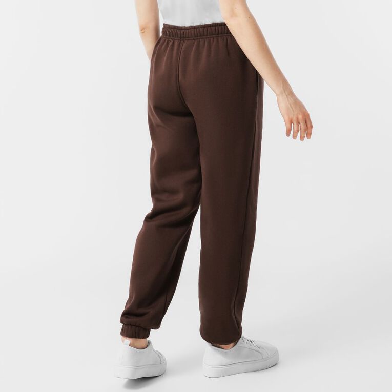 H&H Women's Fresh Fleece Trackpants, Brown Dark, hi-res