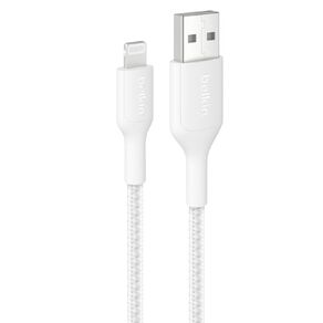 Belkin USB-A to Lightning Boostcharge Braided Cable 2M - White White