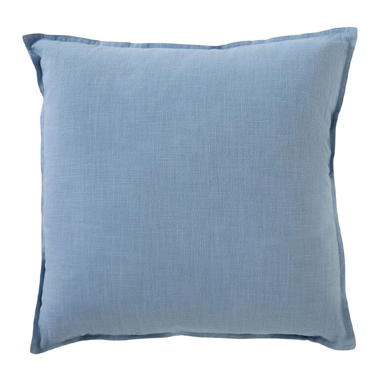 Living & Co Cushion Linen Rich Blue 50cm x 50cm, , hi-res