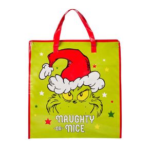 The Grinch Jumbo Bag Naughty or Nice Green
