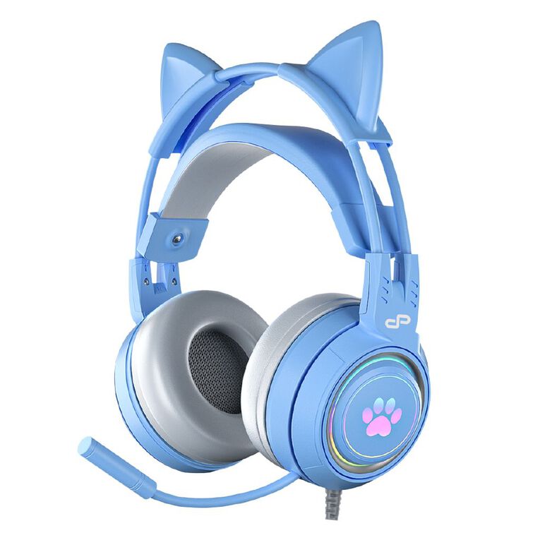 PowerPlay Cat RGB Gaming Headset Blue, , hi-res