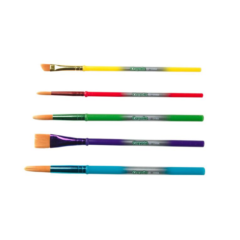 Crayola 5 Pack Art & Craft Paint Brushes, , hi-res