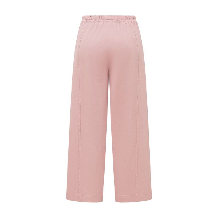 H&H Women's Relaxed Barrel Leg Pants, Pink Mid, hi-res