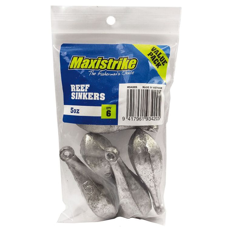 Maxistrike Sinker 5oz Reef 6 Piece, , hi-res