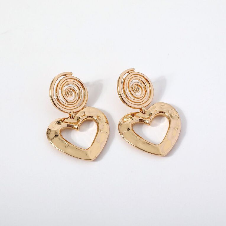 Single Pair of Earrings Heart, , hi-res
