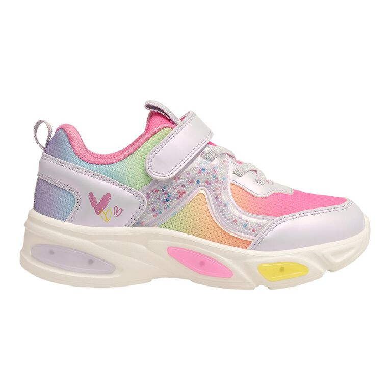 Active Intent Senior Kids' Confetti Light Up Sneakers, Purple Light, hi-res