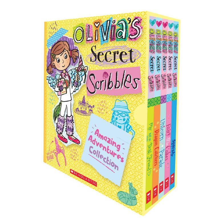 Olivia's Secret Scribbles 5 Book Box Set by Meredith Costain, , hi-res