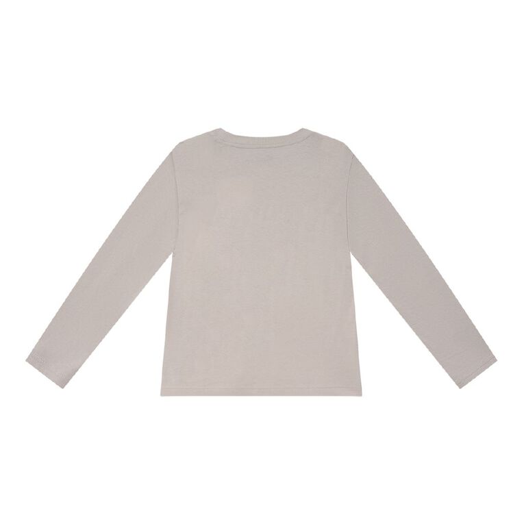Young Original Long Sleeve Print Tee, Brown Light SHIBUYA, hi-res