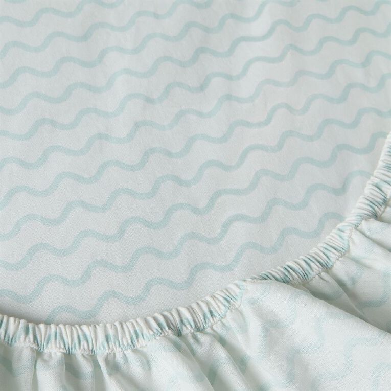 Babywise Cotton Sheet Whale 2 Pack, , hi-res