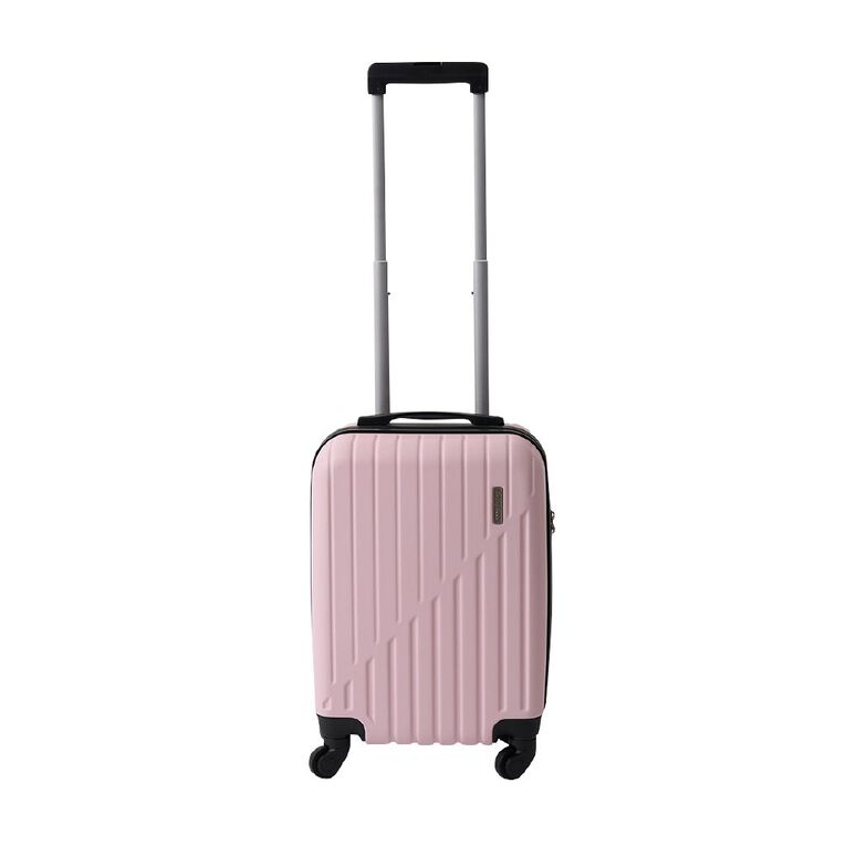 Living & Co Hard Textured Suitcases 2 Piece Set Pink, , hi-res