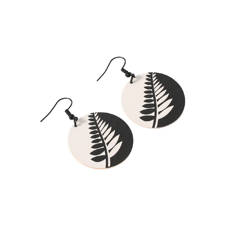 Kiwiana Circle Fern Dangle Earrings, , hi-res