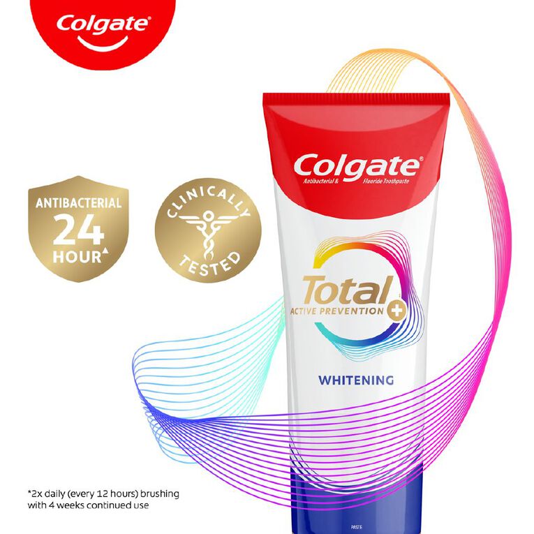 Colgate Total Advanced Whitening Antibacterial Toothpaste 115g, , hi-res