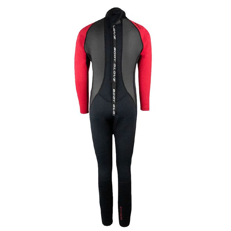 Body Glove Youth Full Wetsuit Black/Red Size 10, Black/Red, hi-res