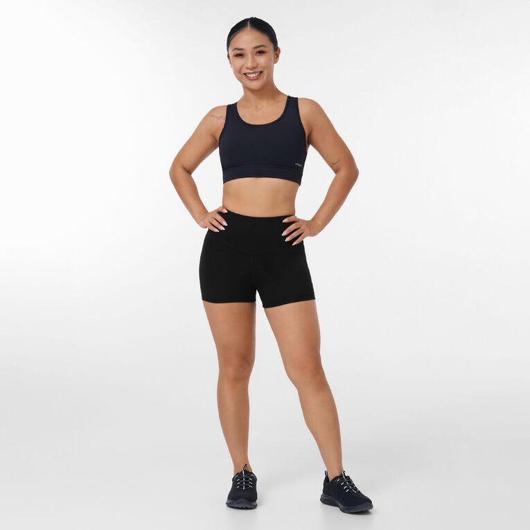 Active Intent Women's Super Soft Bike Shorts, Black, hi-res