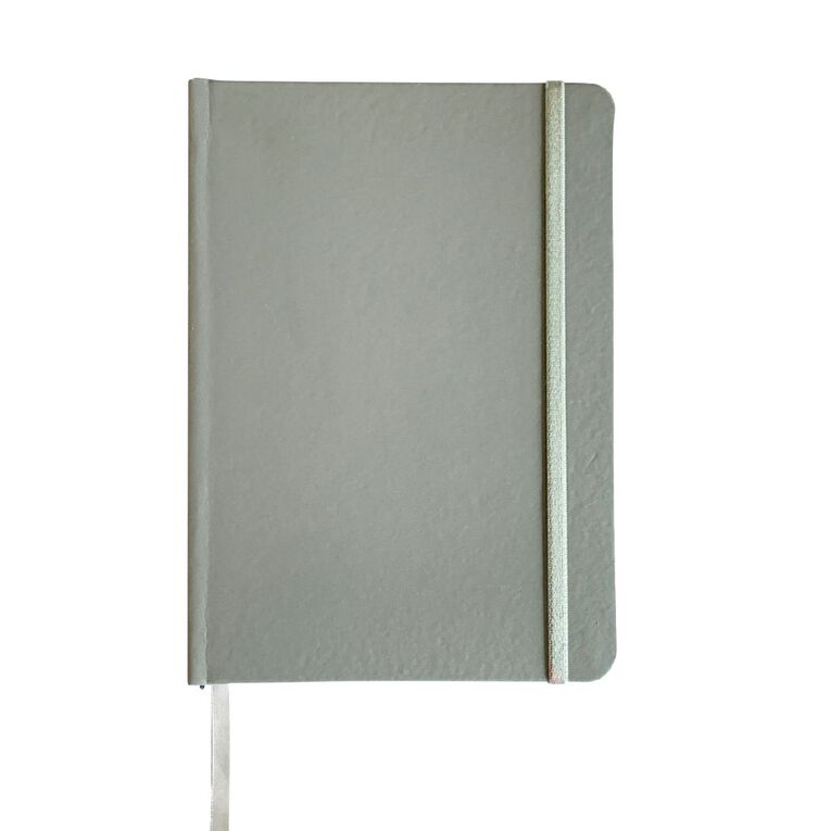 WS Notebooks PU Cover 100GSM 160 Pages Grey A5, , hi-res