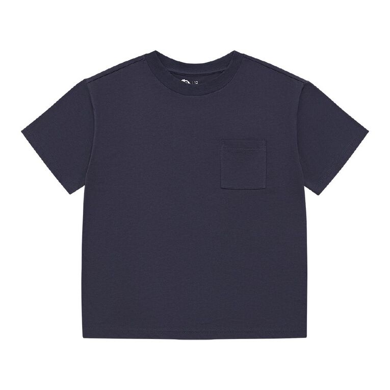 Young Original Short Sleeve Pocket Tee, Blue Dark, hi-res