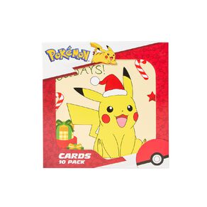 Pokemon Christmas Cards 10 Pack
