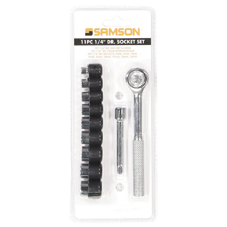 Mako 1/4 inch Drive Socket Set 11 Piece, , hi-res