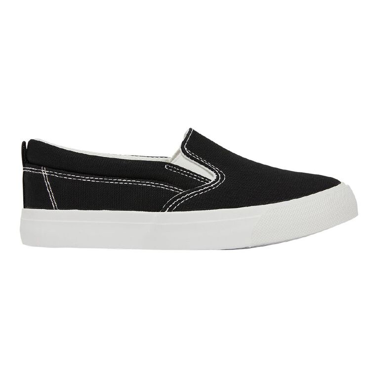 Young Original Senior Kids' Colorado Slip-on Shoes, Black/White, hi-res