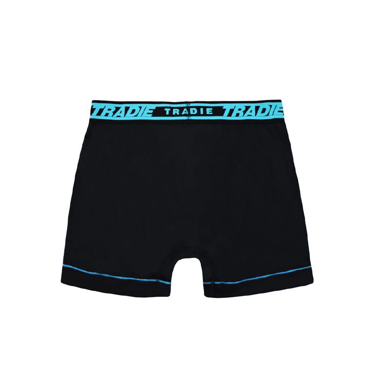 Tradie Men's Mid Length Flex Grip Trunk, Navy, hi-res