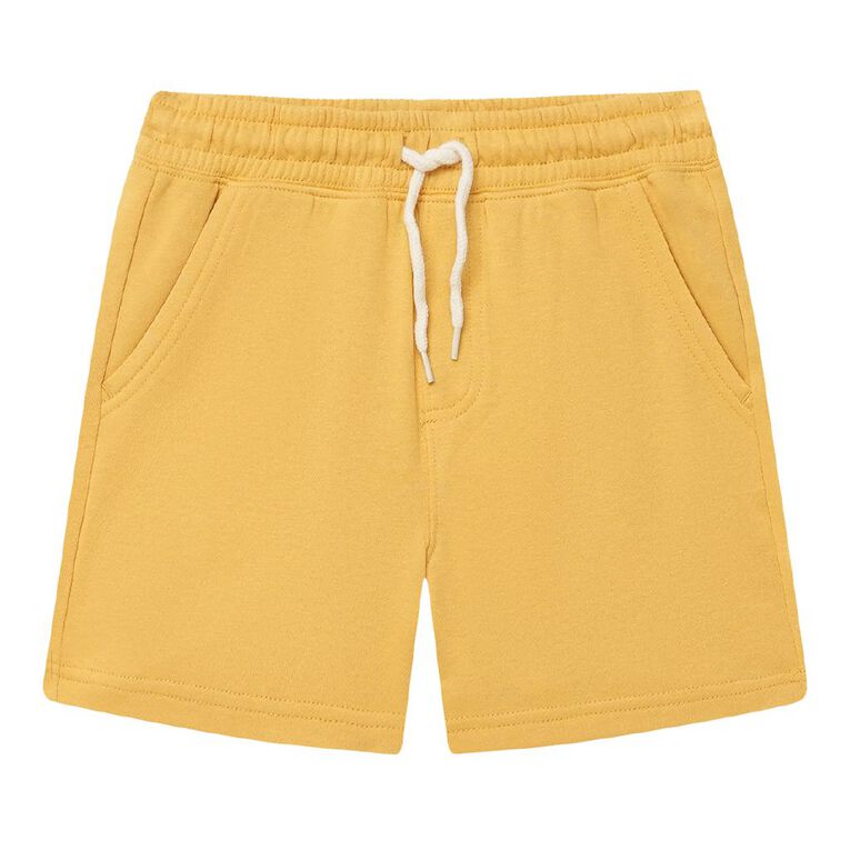 Young Original French Terry Shorts, Yellow Mid, hi-res