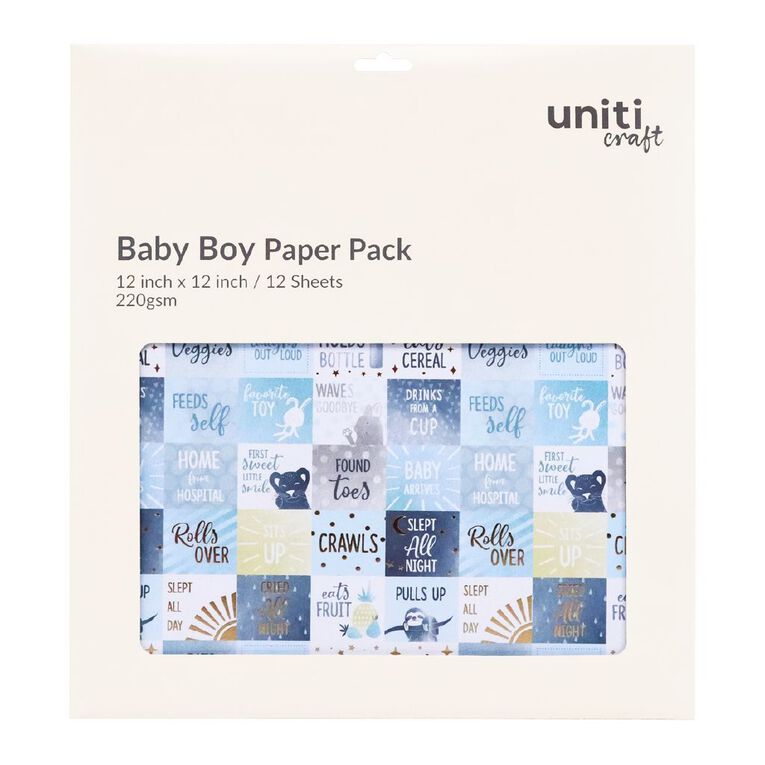 Uniti Baby Boy Paper Pack, , hi-res