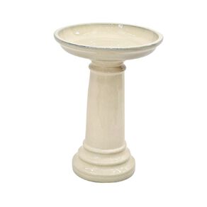 Kiwi Garden Bird Bath White